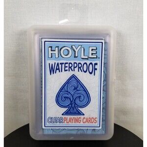 Waterproof Playing Cards, Clear Plastic Deck of Cards, Outdoor Card Game, 1 Deck
